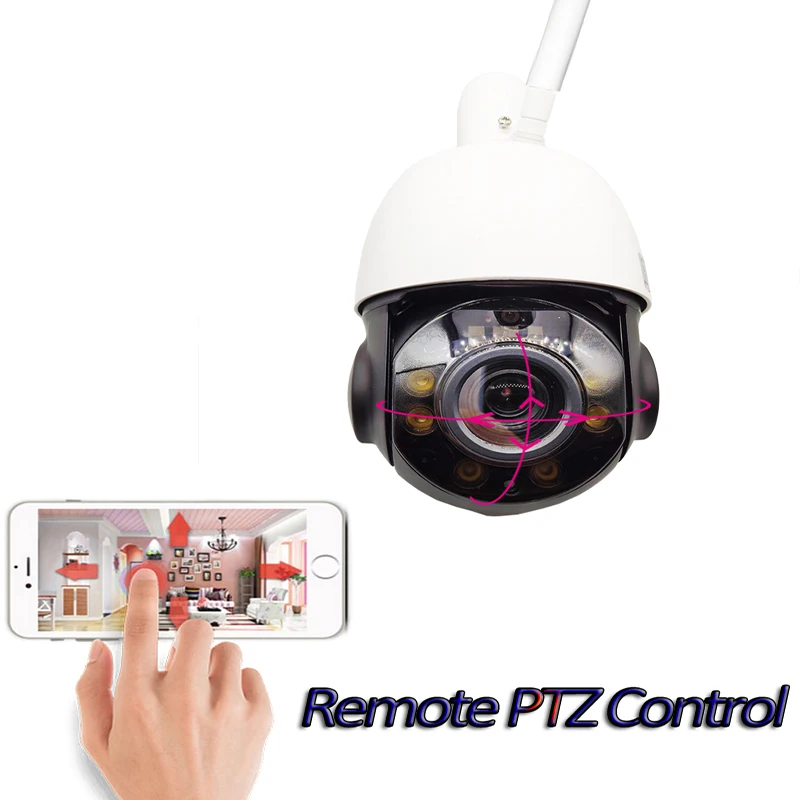 H.265 8MP 30x оптический зум Человек Авто слежение POE Wifi скоростная купольная сетевая IP