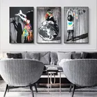 Настенное Изображение Бэнкси Граффити художественная картина на стену художественные плакаты печать настенные картины для гостиной домашняя Настенная картина