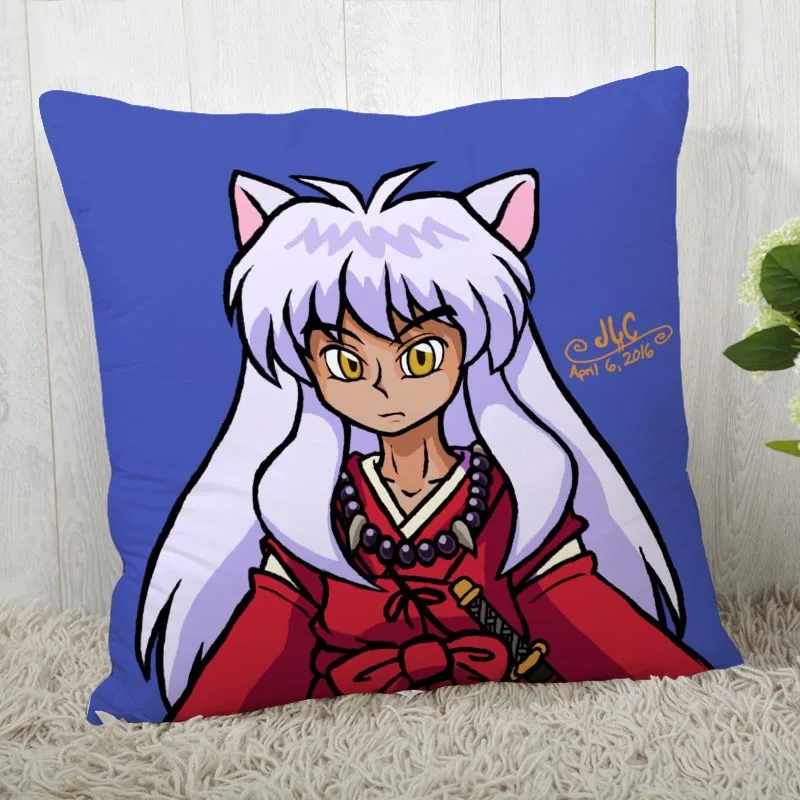 Наволочки на заказ InuYasha квадратная наволочка Рождественская Наволочка на молнии наволочка 40*40 см, 45*45 см(с одной стороны - Цвет: Pillowcase  6