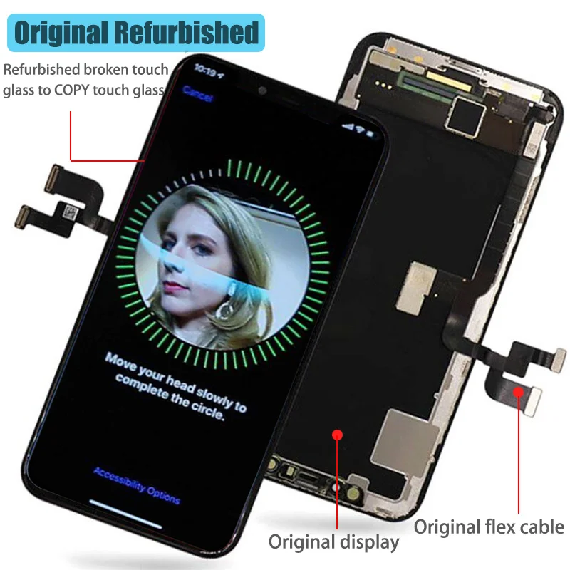 BFOLLOW Восстановленный OLED для iPhone X XS/XS Max/XR ЖК-экран AAA дигитайзер дисплей сборка Замена