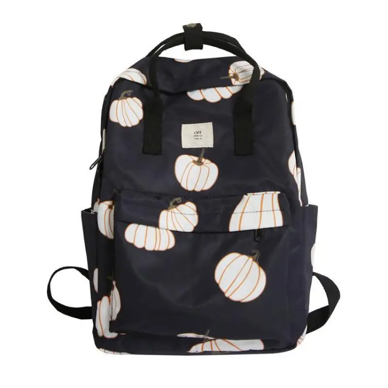 

2021 Summer Backpack Female Cute School Bag Japanese College Style Small Fresh and Funny Personality Fruit Pattern