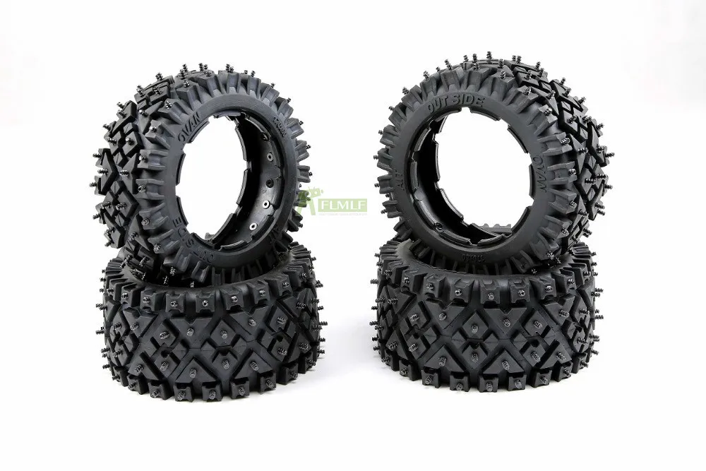 All Terrain Nail Tire Front and Rear Skin Set Fit for 1/5 HPI ROVAN KM BAJA 5B SS | Игрушки и хобби