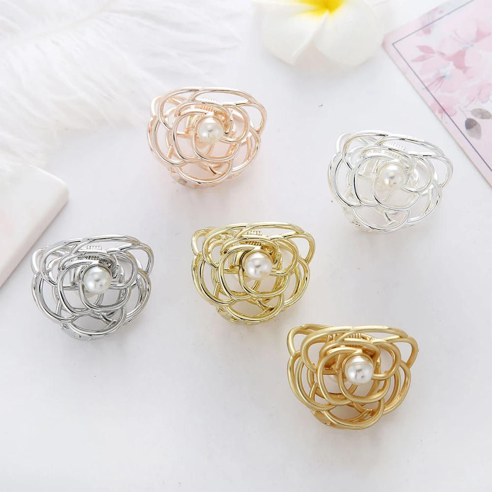 Заколки-крабы с жемчужинами для женщин и девушек аксессуары волос в Корейском