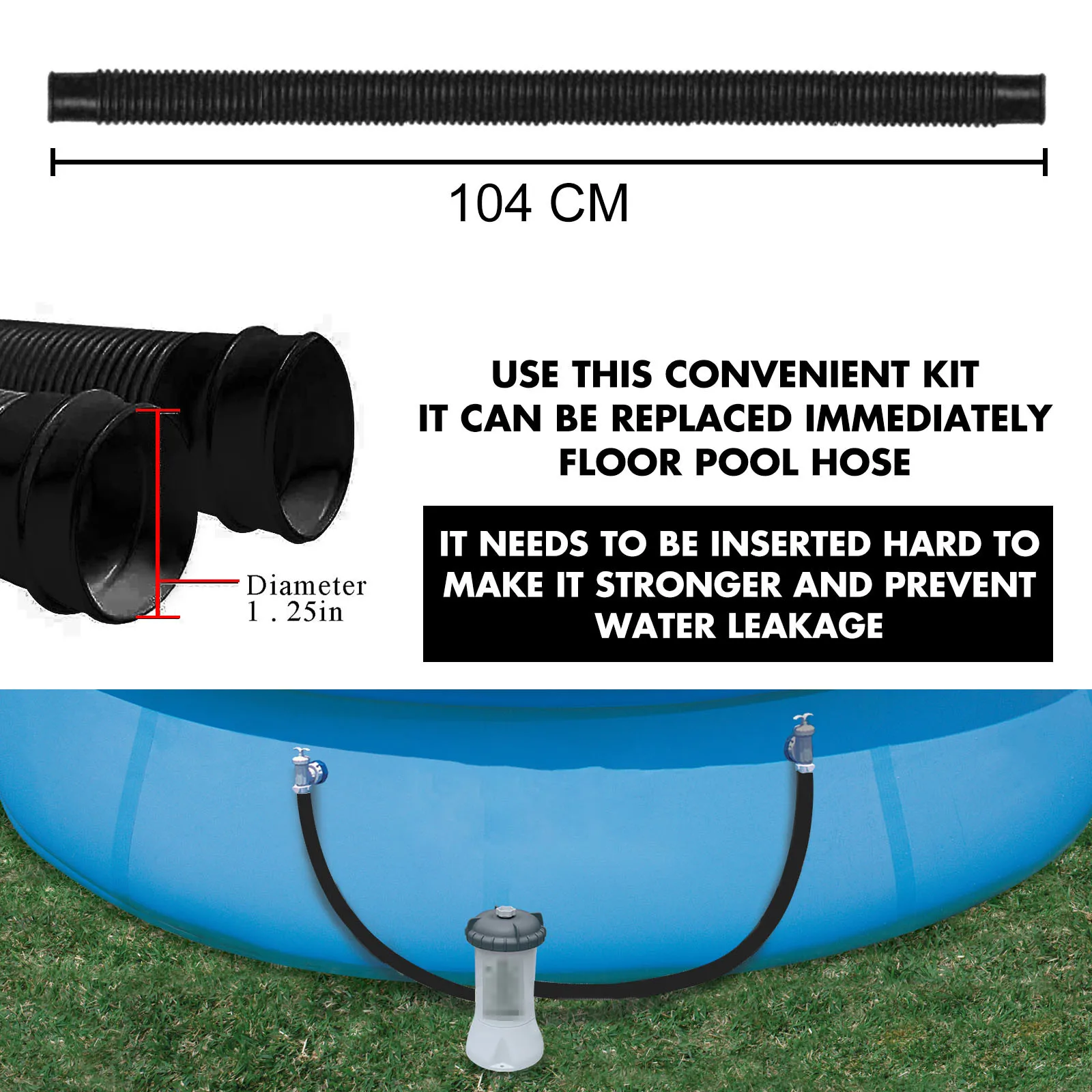 

Swimming Pool Accessories Hoses Replacement Hose Kit Swimming Pool Filter Replacement Hose 2021 Pool Accessories Wholesale
