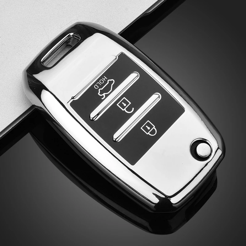 

Colorful Soft TPU Car Remote Key Case Cover Protective Shell for KIA Rio QL Sportage Ceed Cerato Sorento K2 K3 K4 K5 Accessories