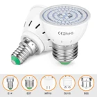 Светодиодная лампа полного спектра для роста растений B22 E27 E14 MR16 GU10 УФ-лампа светодиодсветодиодный 220 В подходит для освещения сада и цветов