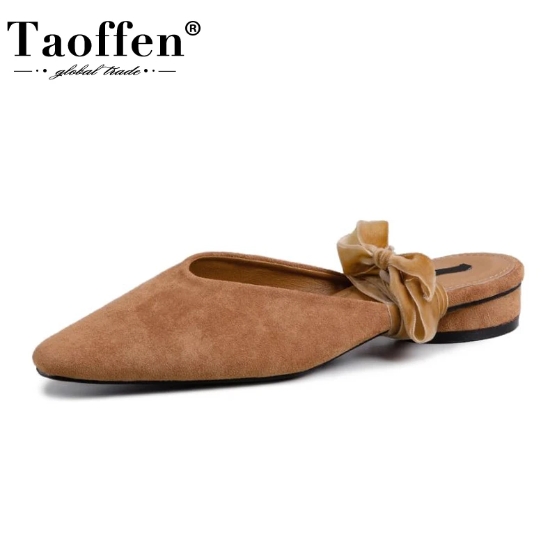

Женские босоножки из коровьей кожи Taoffen, летние туфли на шнуровке, модная пикантная обувь для вечеринок, Размеры 33-43