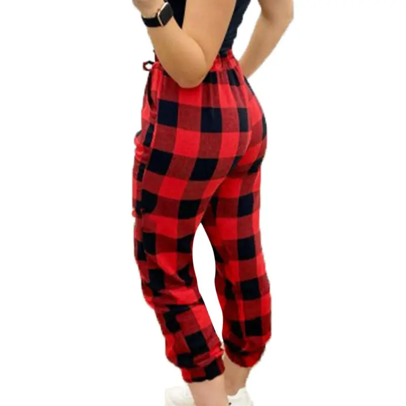 

Womens Harem Ali Baba Long Pants Trousers Baggy Plaid Harem Leggings Plus Size