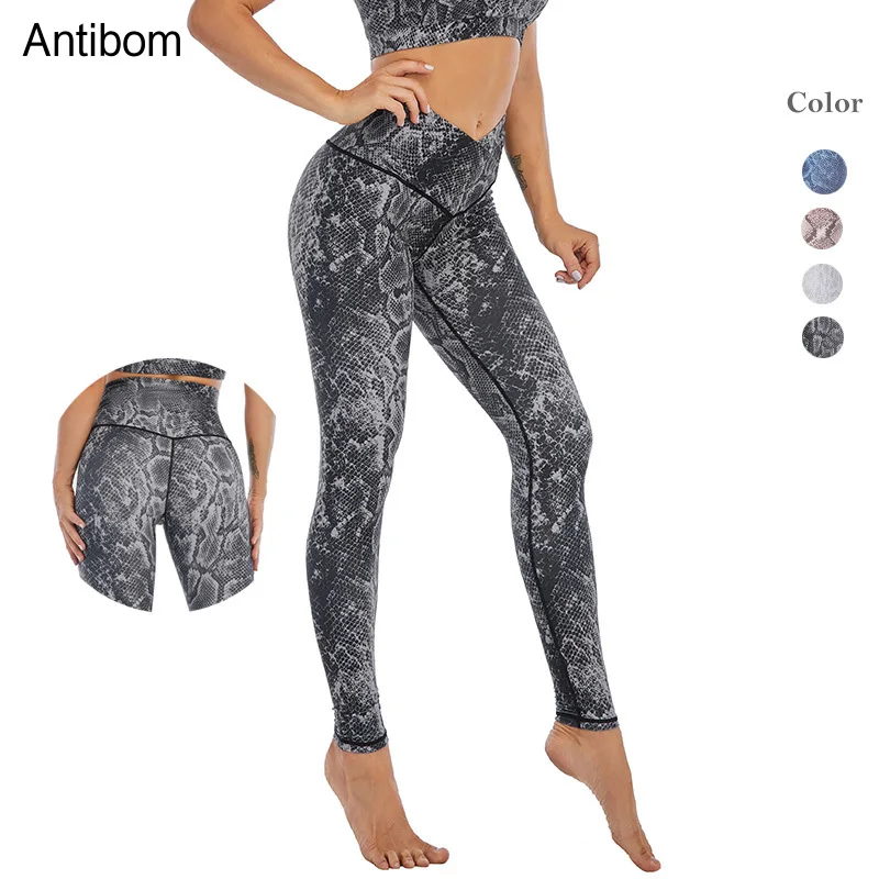 

Antibom High Waist Fitness Print Yoga Leggings Sport Jogging Women's Pants Running Gym Stretchy Squat Proof Energy Slim Tights