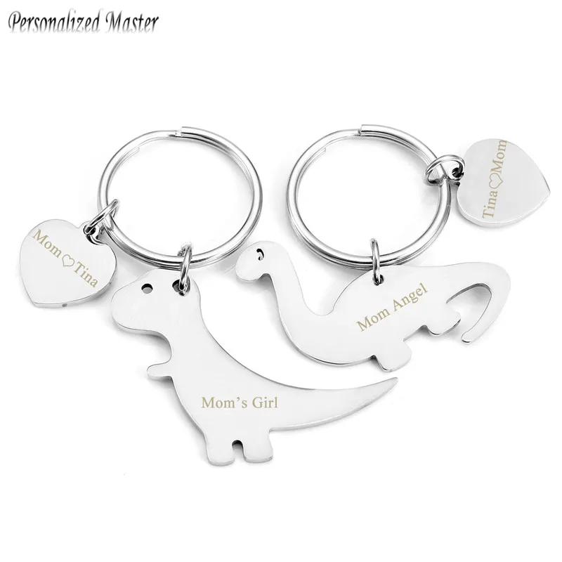 Брелок для ключей из нержавеющей стали с именной гравировкой|Индивидуальные