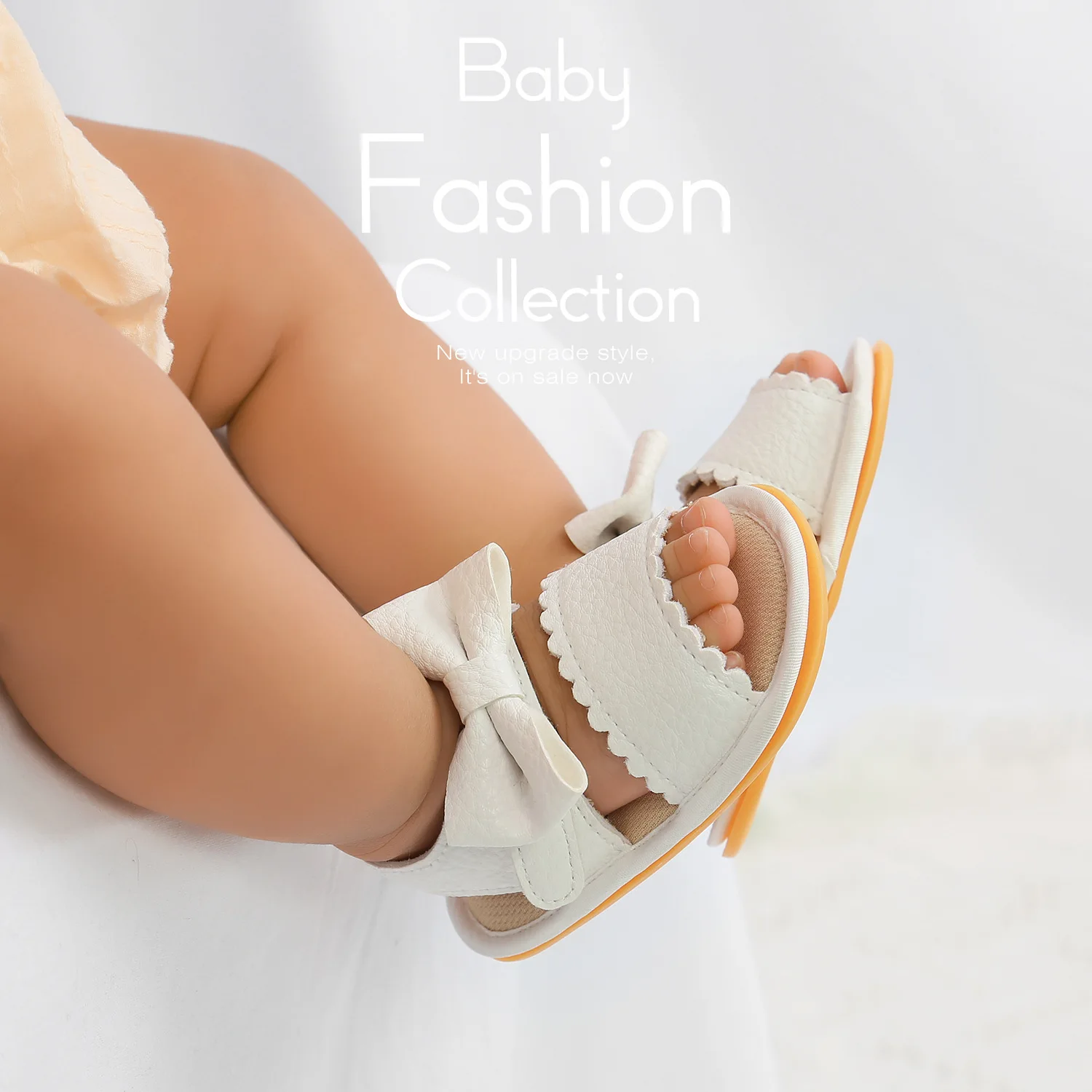 

Summer New Baby Girls Sandals Infant Girls First Walkers Pu Leather Solid Color Prewalkers Shoes 11cm 12cm 13cm
