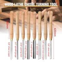lathe chisel wood turning tool brand new high speed steel with wood handle woodworking tool 8 types durable