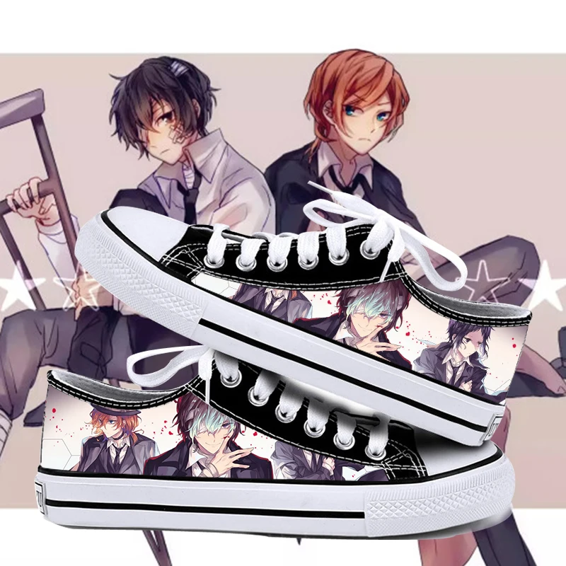 

Аниме мультфильм студенты низкая помощь Косплей cos Bungo бродячие собаки обувь холщовая обувь Повседневная Удобная мужская и женская колледжа