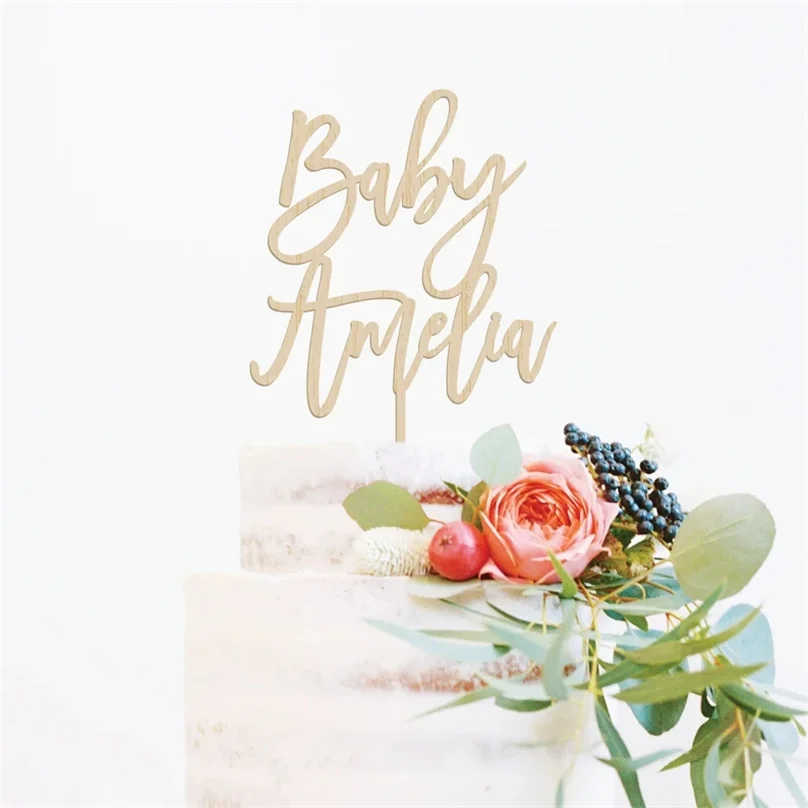 

Топпер для торта с кошкой, пользовательское имя, украшение для торта на день рождения, персонализированный Топпер для торта, украшение для в...