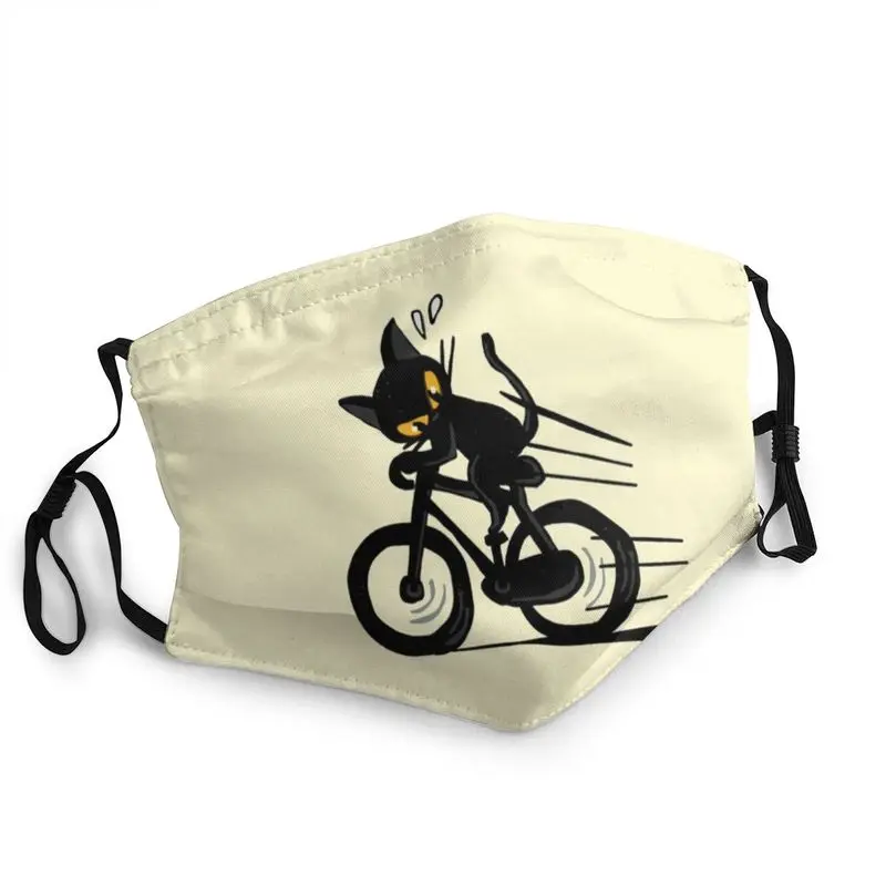 

Funny Cat Bicycle Mouth Face Mask Men Anti Haze Dust Mountain Bike Rider Mask Protection Washable Respirator Muffle