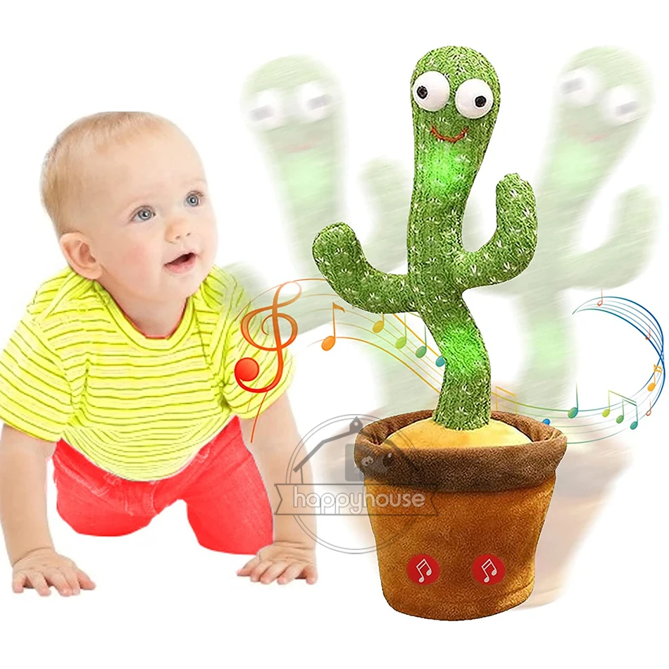 

Милая говорящая игрушка, танцующая кукла «кактус», говорящая, звуковая запись, повторная игрушка, кавайные кактусы, игрушки для детей, образ...