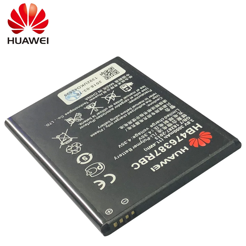 Оригинальный сменный аккумулятор для телефона Hua Wei HB476387RBC Huawei Honor 3X G750 B199 3000