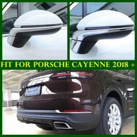 chrome exterior refit kit door rearview mirror rear fog lights lamps stripes cover trim fit for porsche cayenne 2018 2022
