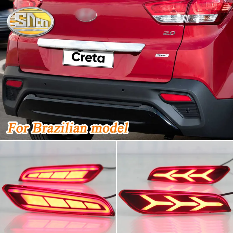 Для Hyundai IX25 Creta 2017 2018 задний бампер отражатель светодиодный стоп светильник для