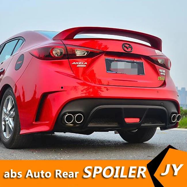 Спойлер для Mazda 3 Axela 2014-2018 спойлер YF высококачественный материал ABS заднее крыло