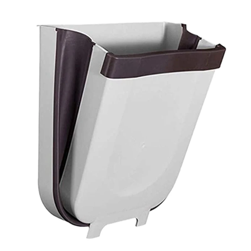 Car Hanging Trash Can Collapsible Small Garbage Bin for Cabinet Cupboard DoorGallon Portable Folding Waste Container | Автомобили и