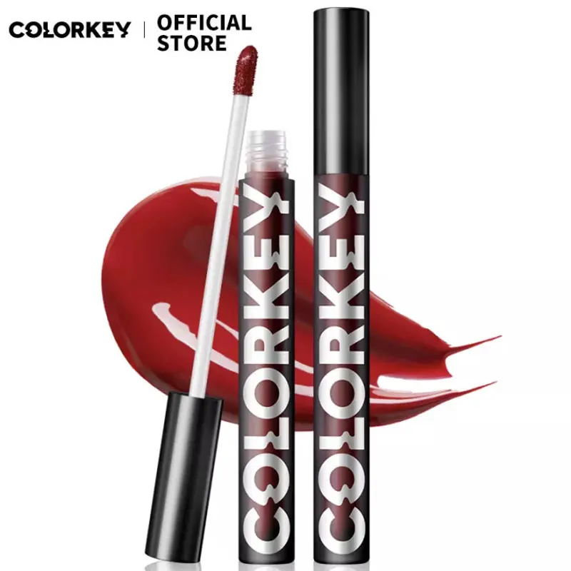 COLORKEY 16 Цвета блестящая жидкая губная помада с зеркальным блеском питают блеск