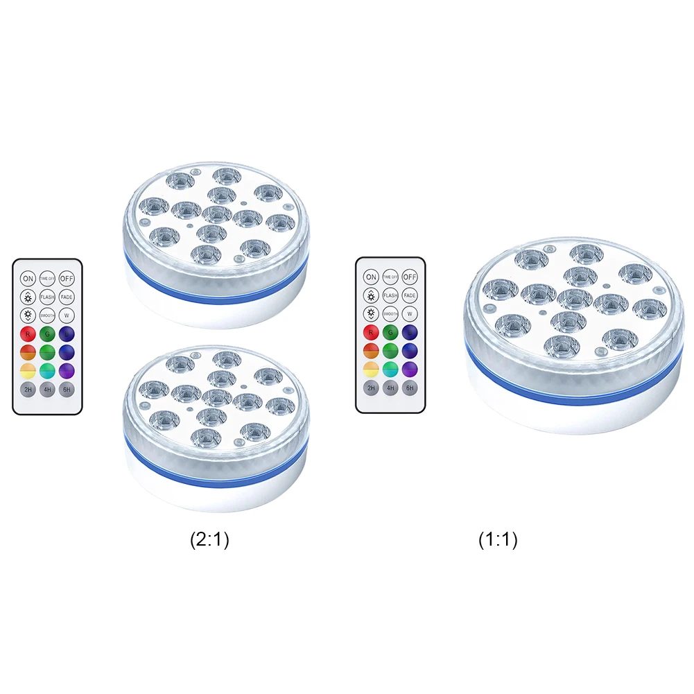 

Pool Floating Light 13 Led Light Submersible with Remote Control for Outdoor Pond Fountain Garden Swimming Pool Underwater Lamp