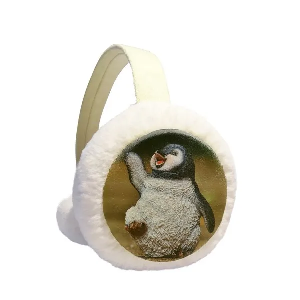 

Creature Antarctic Cute Penguin Science Nature Winter Earmuffs Ear Warmers Faux Fur Foldable Plush Outdoor Gift