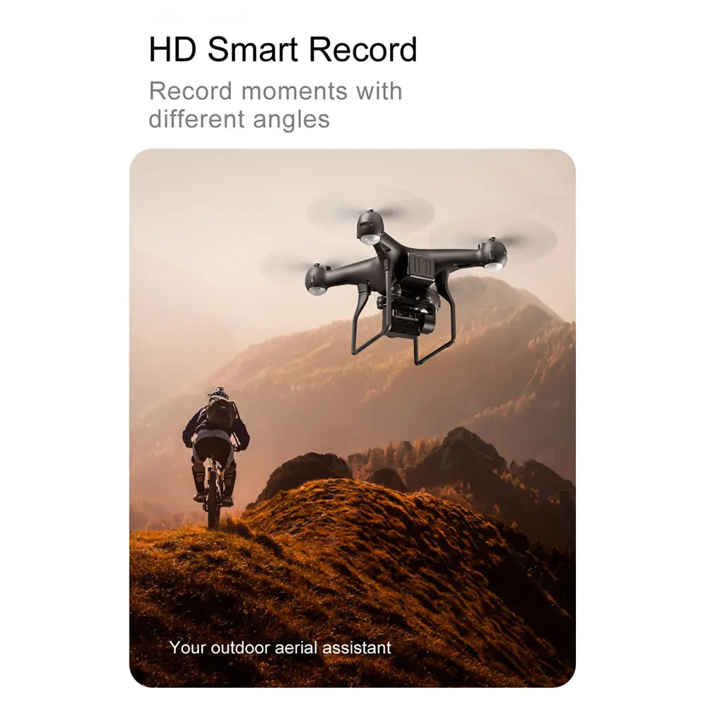 Дрон 4K 1080P WiFi FPV Профессиональный селфи Квадрокоптер с камерой полетом 22 Mins air