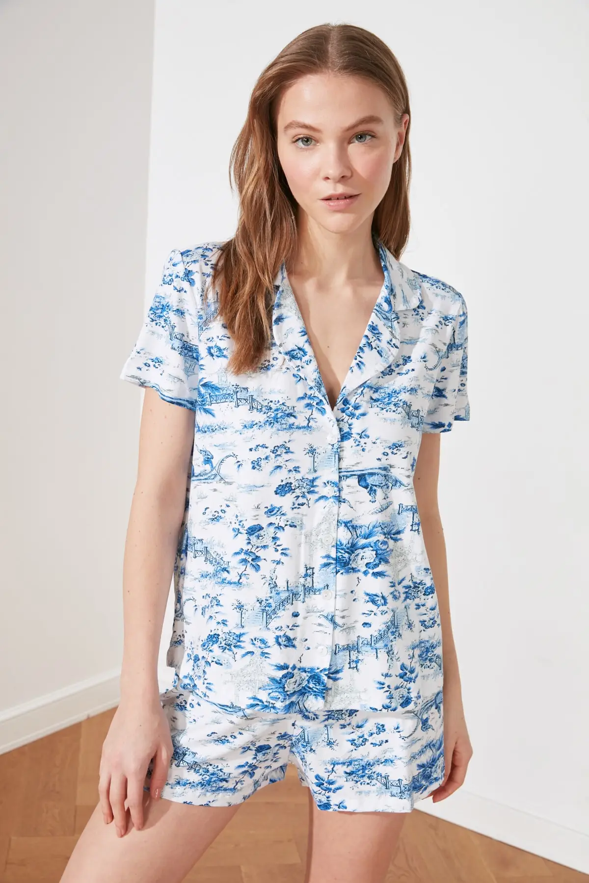 

Комплект тканевых трикотажная пижама THMSS21PT0348