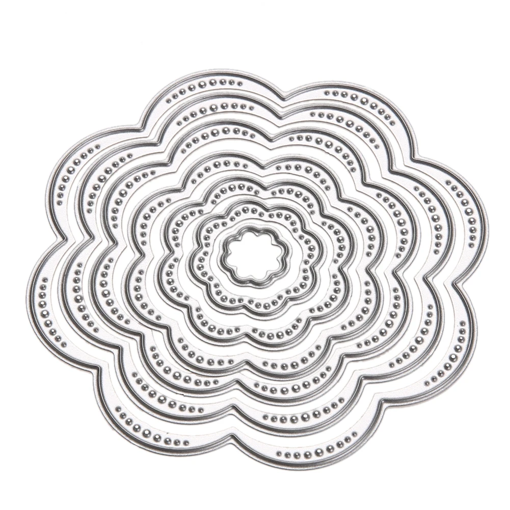 

7Pcs/Set Flower Circles Metal Cutting Dies Stencils DIY Scrapbook