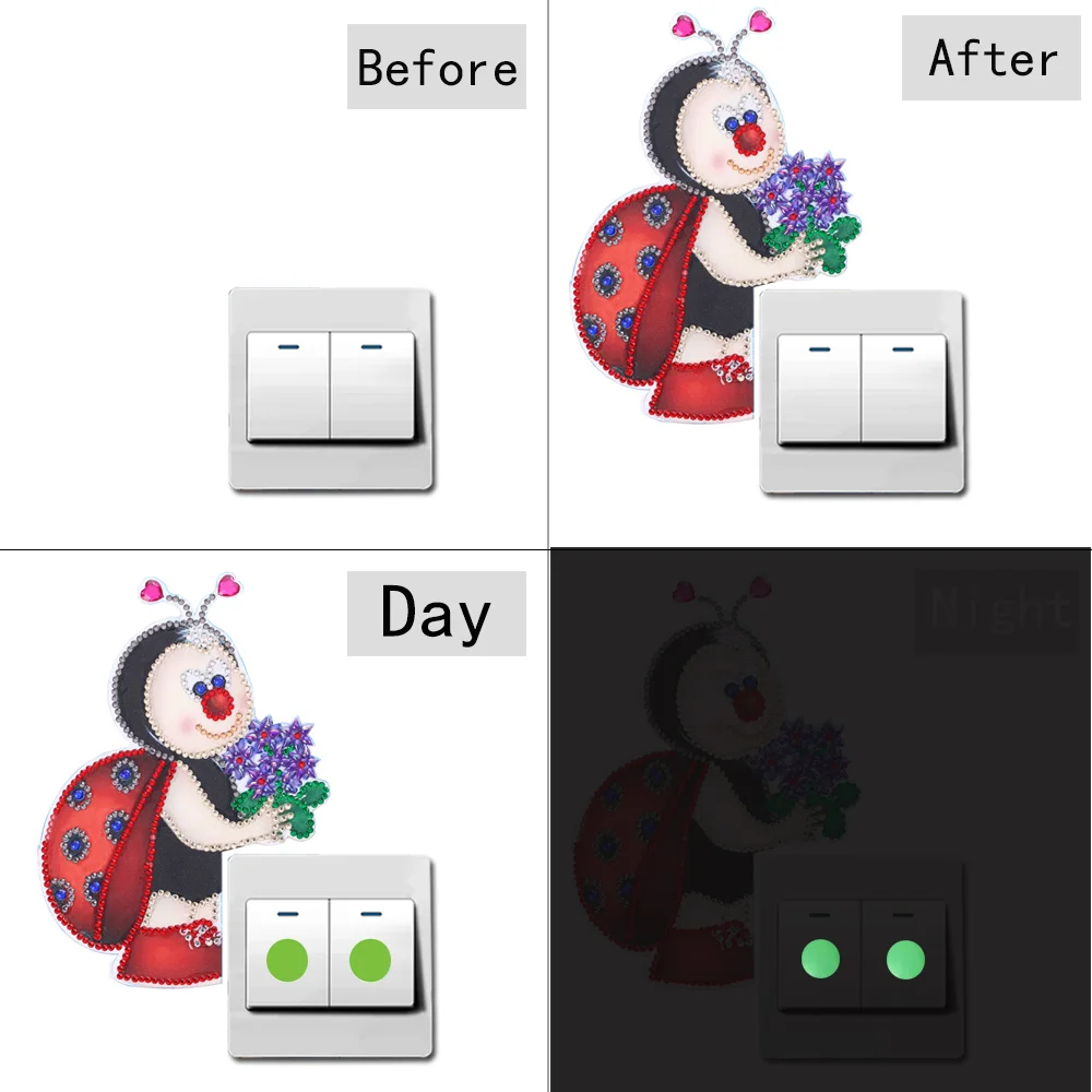 Наклейка на выключатель для алмазной живописи домашний декор сделай сам