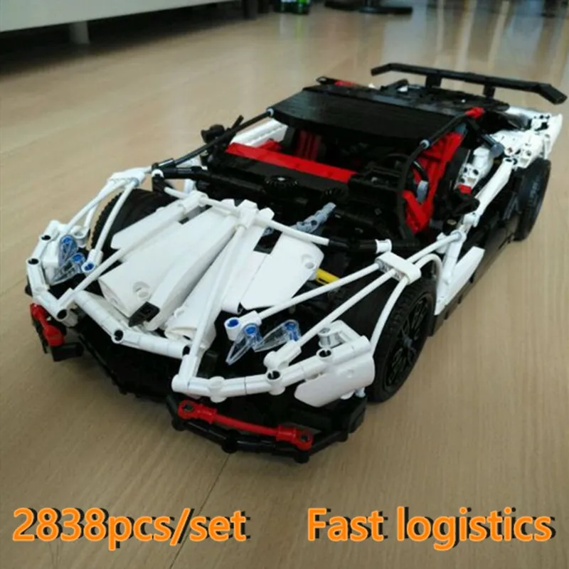 MOC Technic серия супер гоночный автомобиль 3918 модель грузовика строительные блоки