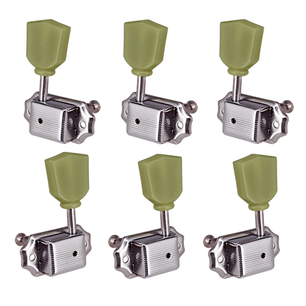 

Folk Guitar String Locking Key Tuner Tuning Pegs 3R3L for Electric Guitar