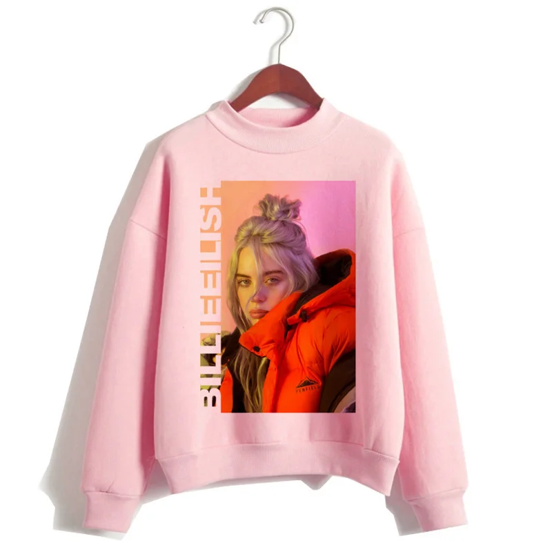 Billie Eilish, худи, женская одежда, толстовка, Корейская, 90 s, с капюшоном, Harajuku, с принтом, толстовки, уличная, топ, повседневная, ulzzang, капюшон - Цвет: 5556