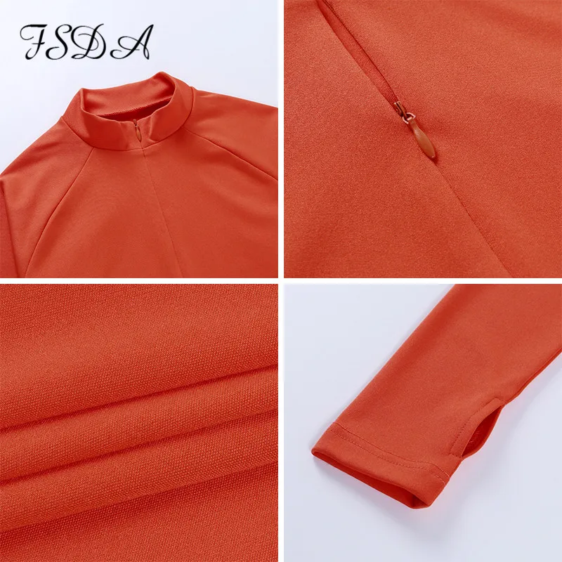 

FSDA V Neck Zip Up Women Bodysuit Long Sleeve Black Sexy Autumn Winter 2020 Casual Body Top White Bodysuits Party