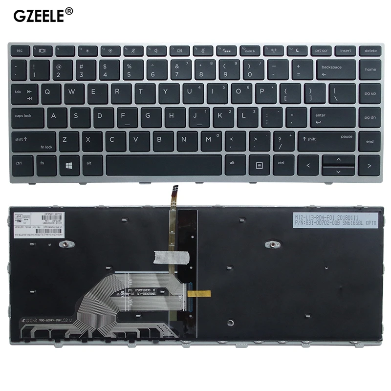 Новая английская клавиатура для ноутбука HP Probook 440 G5 430 445 G5|Клавиатуры замены| |