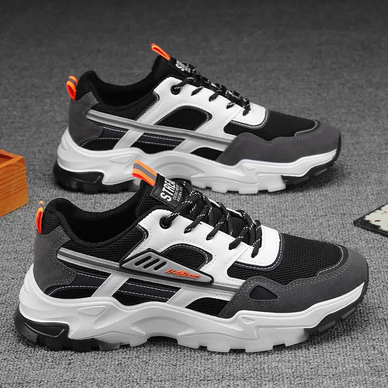 

2021 new sports shoes men's Korean version of the trend of all-match students breathable leisure deodorant