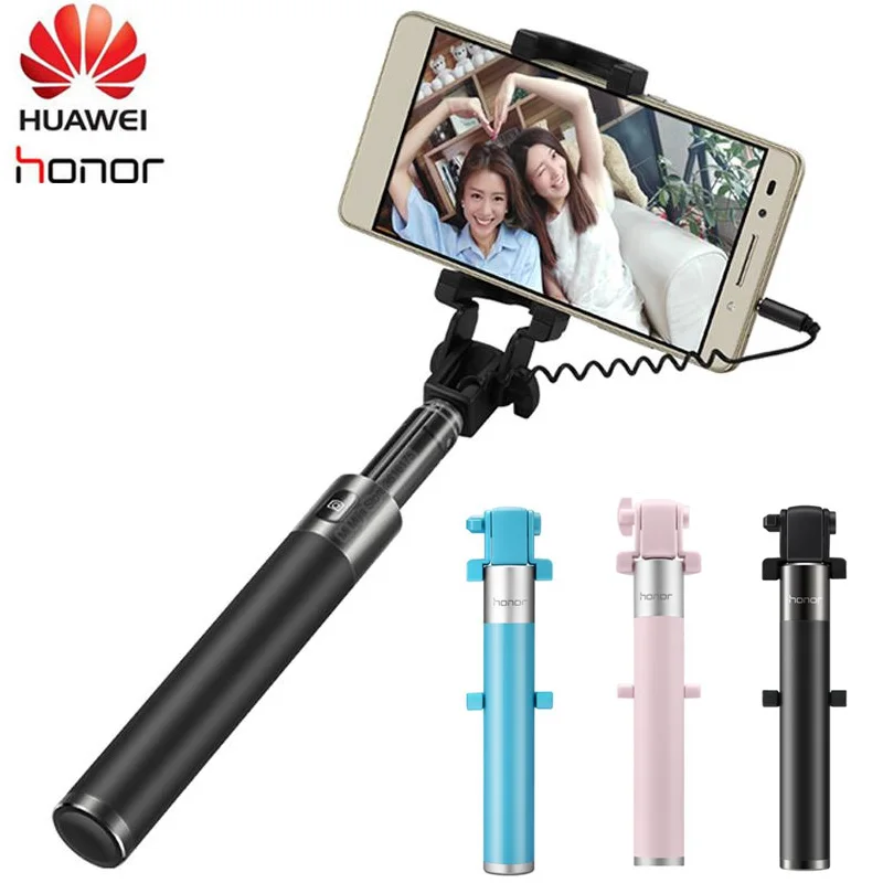 huawei Honor селфи палка монопод проводной селфи палка Выдвижная ручной затвор для iPhone Android huawei Xiaomi