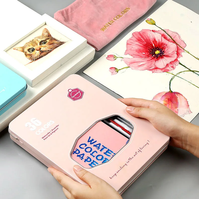 Набор акварельных пигментов 36 цветов акварельная краска для студентов ручная