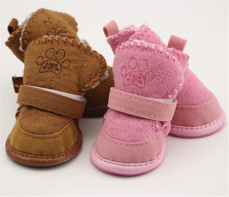 

Зимняя Теплая Обувь для собак 4 шт./компл., Симпатичные ботинки для собак, зимние прогулочные хлопковые кроссовки для щенков, товары для дома...