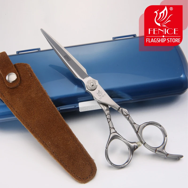 Японские Парикмахерские ножницы Fenice 440C 6 0 дюйма с гравировкой на ручке