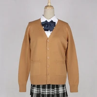 school jk uniform sweater coat anime cosplay costumes cardigan outerwear sweater 17 colors long sleeved knitting coat for girls