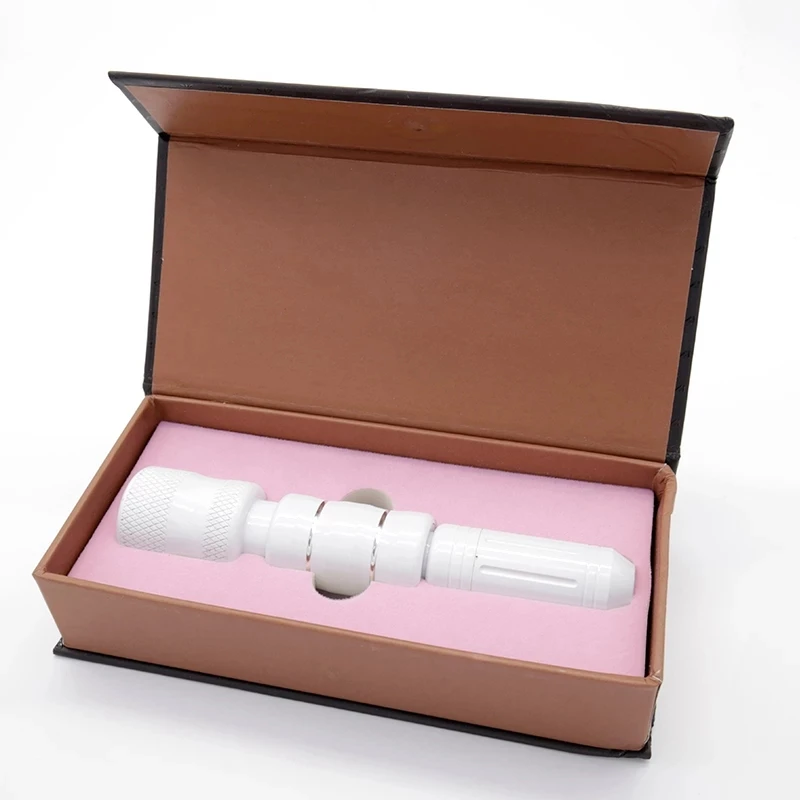 

Pearl White Needleless Spiral Hyaluronic Acid Gun High Pressure Injection Used to Remove Facial Wrinkles and Crow's Feet 0.3ML