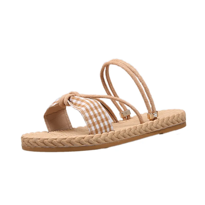 

Two-Way Sandals Summer Flat Beach Shoes Open Toe Seaside Vacation Women's Sandals