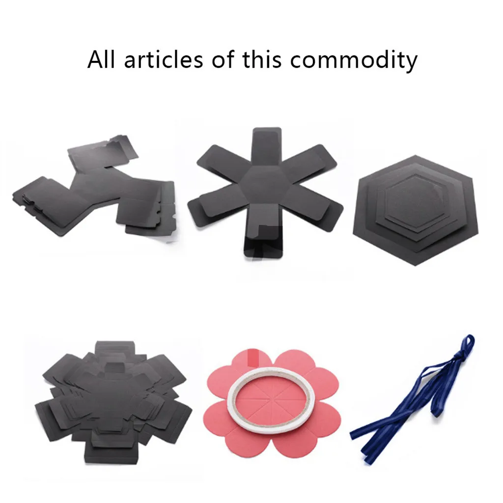 Фотоальбом сюрприз коробка для свадьбы любовь память складной многослойный