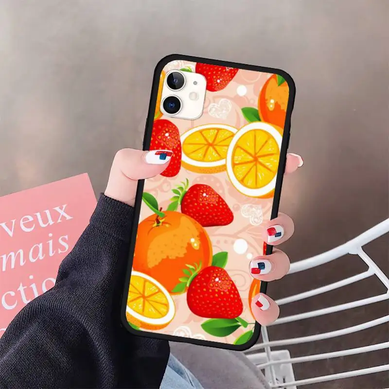 

Fruit Lemon Pineapple Phone Case for iPhone 11 12 pro XS MAX 8 7 6 6S Plus X 5S SE 2020 XR