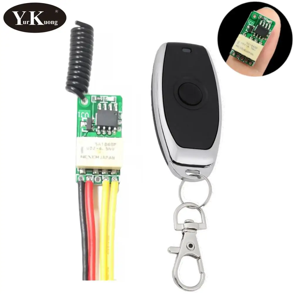 Мини релейный переключатель с дистанционным управлением беспроводной без NC COM