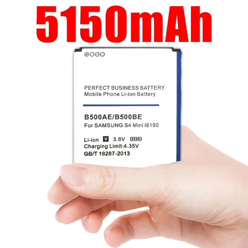 

5150mah B500be B500ae Battery for Samsung Galaxy Mini S4 I9190 I9198 I9192 I9195 S4mini