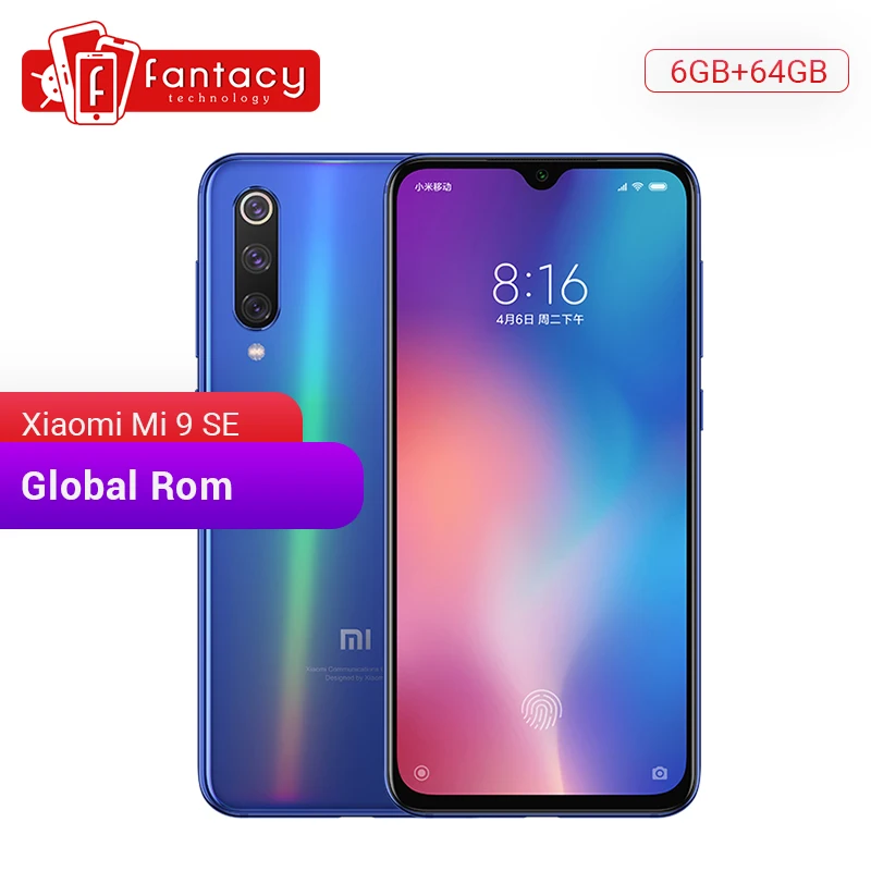 Глобальная ПЗУ Xiaomi mi 9 SE Snapdragon 712 6 ГБ ОЗУ 64 Гб ПЗУ телефон 5,9" AMOLED FHD+ дисплей mi 9 SE смартфон 48мп Тройная камера